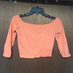 Off the shoulder crop top